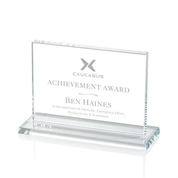 The Algoma in 5/8" thick starfire crystal is a flat-edged rectangle... from ASI 84592 St Regis Group / Prestige Glass