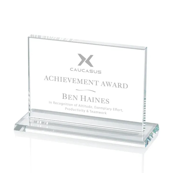 The Algoma in 5/8" thick starfire crystal is a flat-edged rectangle... from ASI 84592 St Regis Group / Prestige Glass