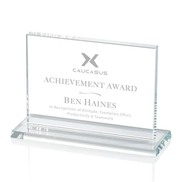 The Algoma in 5/8" thick starfire crystal is a flat-edged rectangle... from ASI 84592 St Regis Group / Prestige Glass