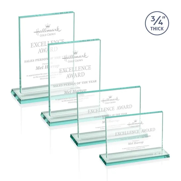 The Algoma in 3/4" jade glass is a flat-edged rectangle on... from ASI 84592 St Regis Group / Prestige Glass