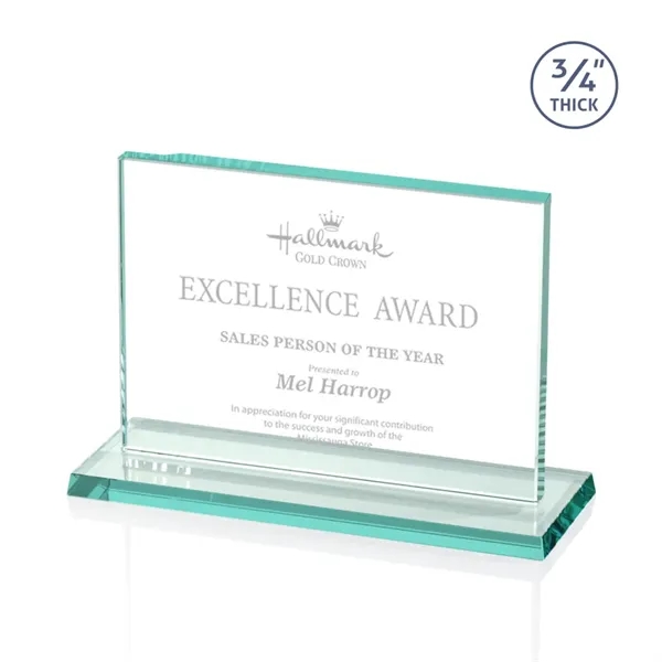 The Algoma in 3/4" jade glass is a flat-edged rectangle on... from ASI 84592 St Regis Group / Prestige Glass