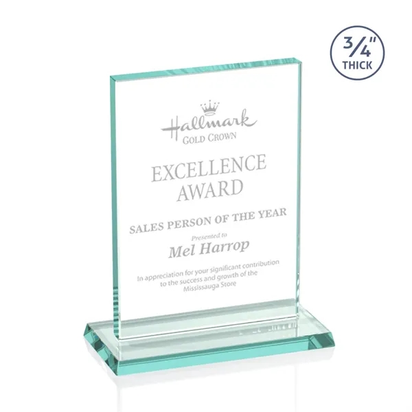 The Algoma in 3/4" jade glass is a flat-edged rectangle on... from ASI 84592 St Regis Group / Prestige Glass