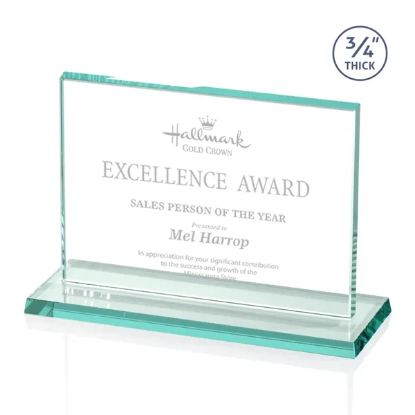 The Algoma in 3/4" jade glass is a flat-edged rectangle on... from ASI 84592 St Regis Group / Prestige Glass