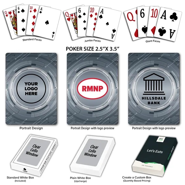 Playing cards with a tech themed background.... from ASI 56080 Playing Cards On Demand