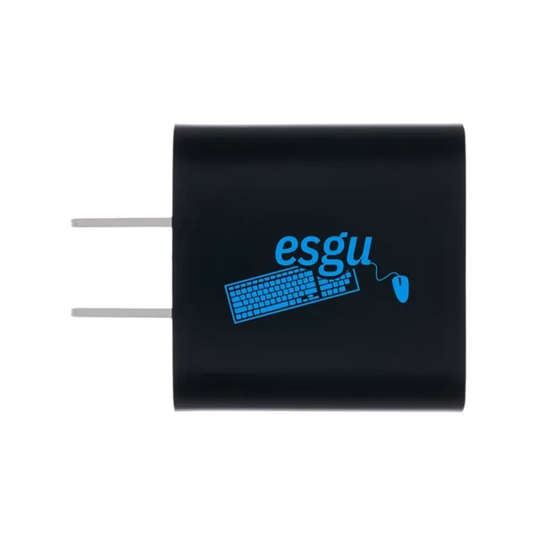 1.62" x 1.5" x 1.875" 18W plug in adapter with USB... from ASI 62088 IDProductsource