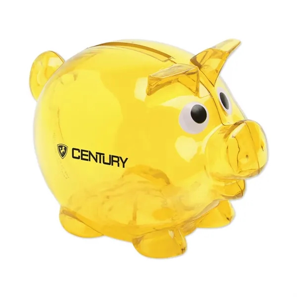 Small plastic piggy bank with removable plug on bottom.... from ASI 98360 WOWLine / WOWLine®
