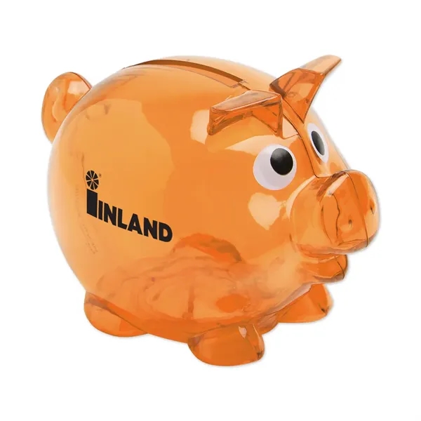 Small plastic piggy bank with removable plug on bottom.... from ASI 98360 WOWLine / WOWLine®