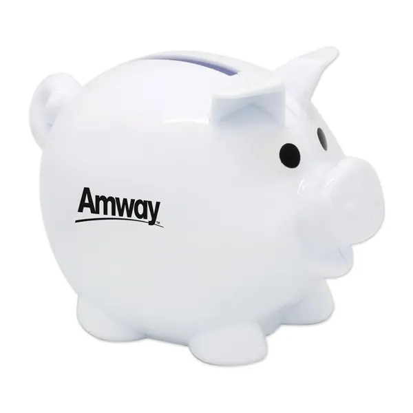 Small plastic piggy bank with removable plug on bottom.... from ASI 98360 WOWLine / WOWLine®