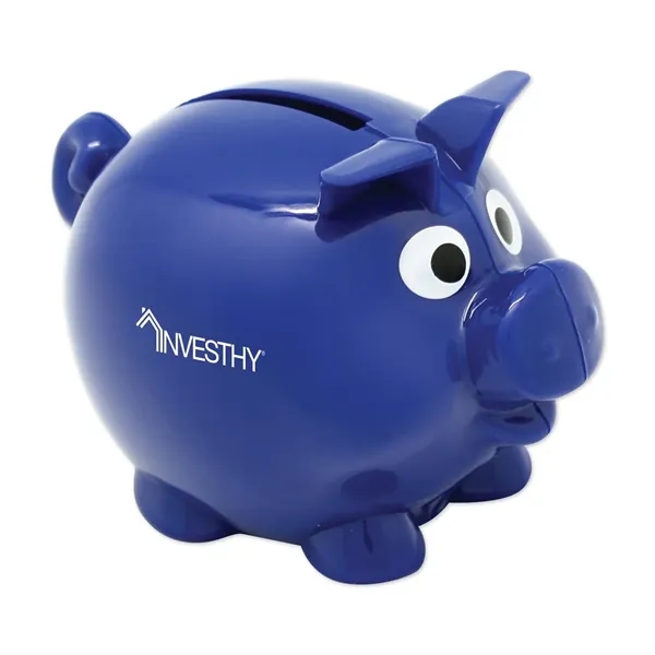 Small plastic piggy bank with removable plug on bottom.... from ASI 98360 WOWLine / WOWLine®