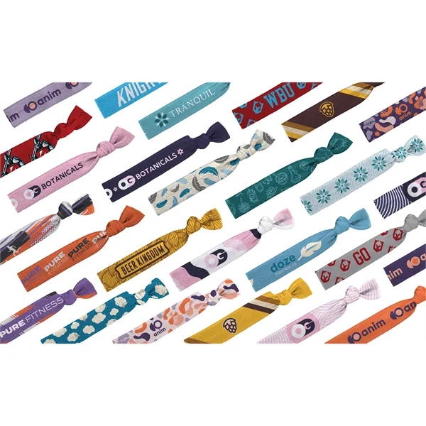 Full color set of 3 hair ties with a retail-style packaging... from ASI 45657 Pop! Promos