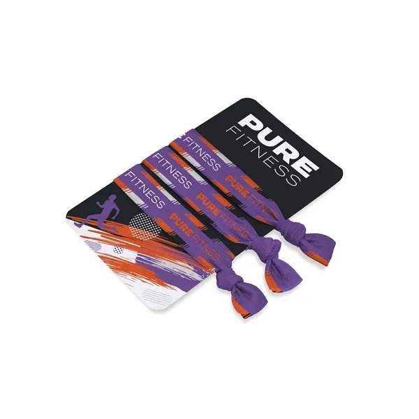 Full color set of 3 hair ties with a retail-style packaging... from ASI 45657 Pop! Promos