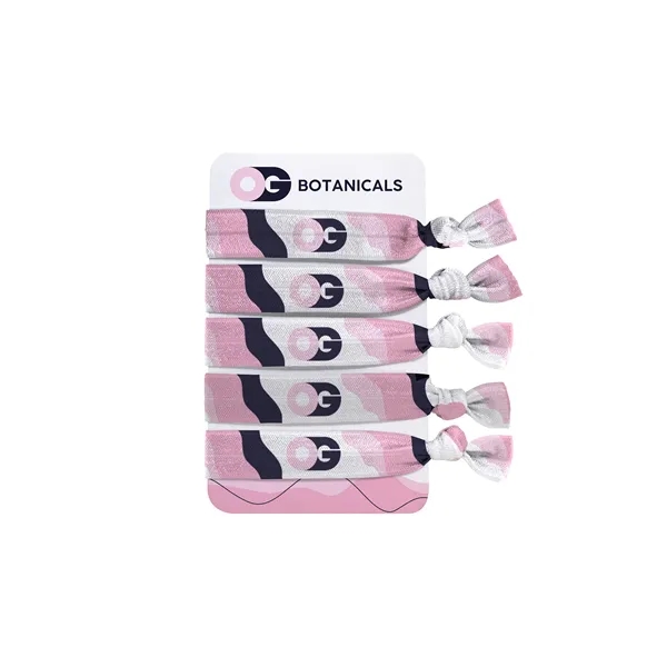 Full color set of 3 hair ties with a retail-style packaging... from ASI 45657 Pop! Promos