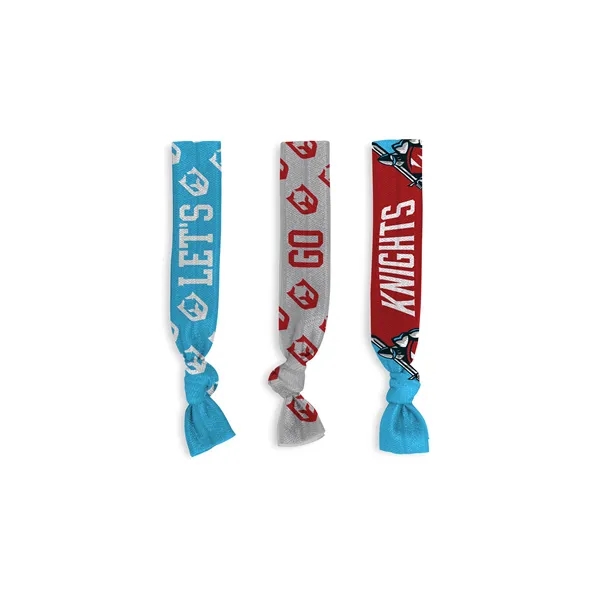 Full color set of 3 hair ties with a retail-style packaging... from ASI 45657 Pop! Promos