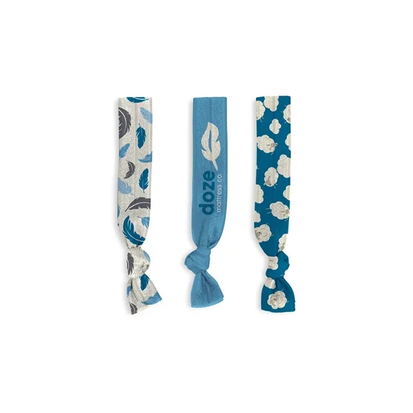 Full color set of 3 hair ties with a retail-style packaging... from ASI 45657 Pop! Promos