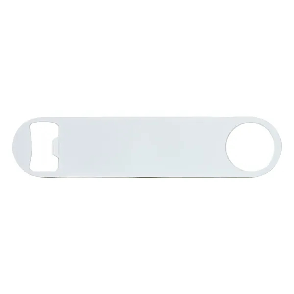 7" flat bottle opener that's made of stainless steel... from ASI 38120 Ball Pro / Diversified Quality Kitchenware