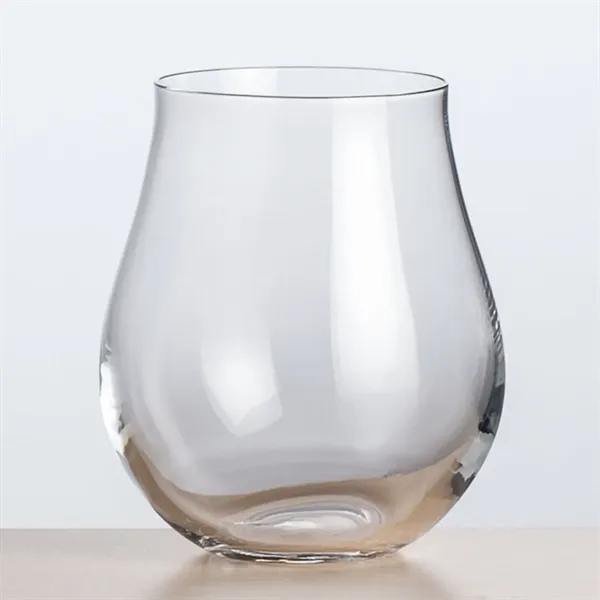 The Avondale stemless wine glass is tulip shaped with a large... from ASI 84592 St Regis Group