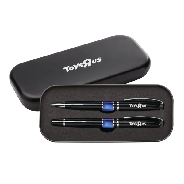 Ballpoint and rollerball set with chrome trim.... from ASI 84592 St Regis Group