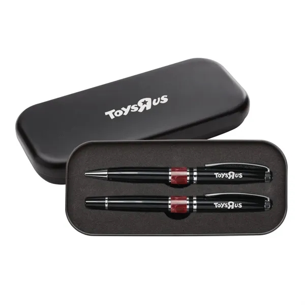 Ballpoint and rollerball set with chrome trim.... from ASI 84592 St Regis Group