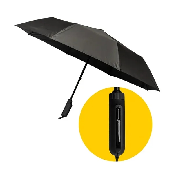 Fully automatic umbrella with a 46" arc; charges via the included... from ASI 76730 Peerless Umbrella Co Inc / Threads By Peerless
