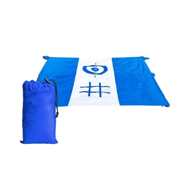 Beach blanket with preprinted with tic-tac-toe and target games to play... from ASI 76730 Peerless Umbrella Co Inc / Threads By Peerless