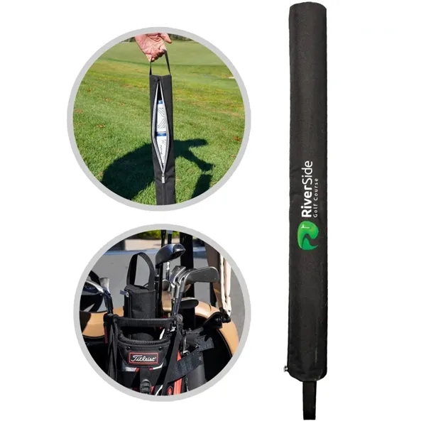 31" x 3" polyester can cooler sleeve that can hold up... from ASI 76730 Peerless Umbrella Co Inc / Threads By Peerless