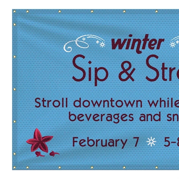 5' H x 12' W Polyester Mesh Banner-Many indoor and outdoor... from ASI 80228 Quinn