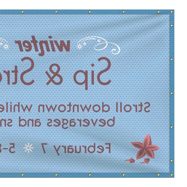 5' H x 12' W Polyester Mesh Banner-Many indoor and outdoor... from ASI 80228 Quinn