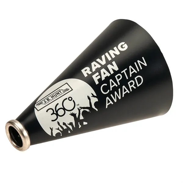 Blank megaphone made of plastic with steel handle and aluminum mouthpiece.... from ASI 77280 Pepco Poms / Pepco Poms