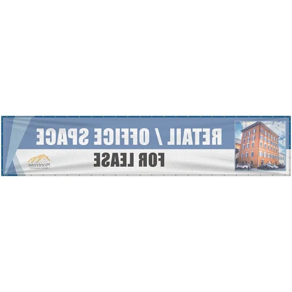 5' H x 24' W Polyester Mesh Banner-Many indoor and outdoor... from ASI 80228 Quinn