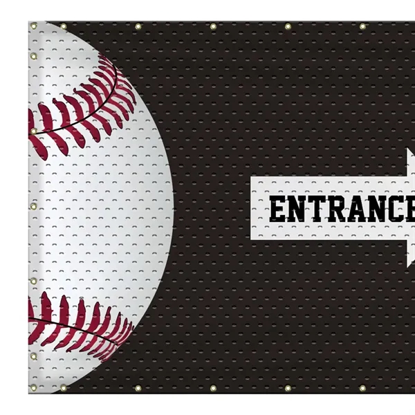 5' H x 48' W Polyester Mesh Banner-Many indoor and outdoor... from ASI 80228 Quinn