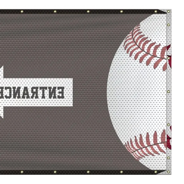 5' H x 48' W Polyester Mesh Banner-Many indoor and outdoor... from ASI 80228 Quinn