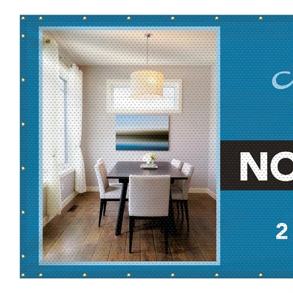 6' H x 12' W Polyester Mesh Banner-Many indoor and outdoor... from ASI 80228 Quinn