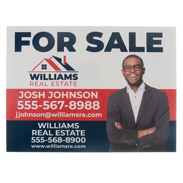 Full color aluminum sign printed on one or two sides.... from ASI 77280 Pepco Poms