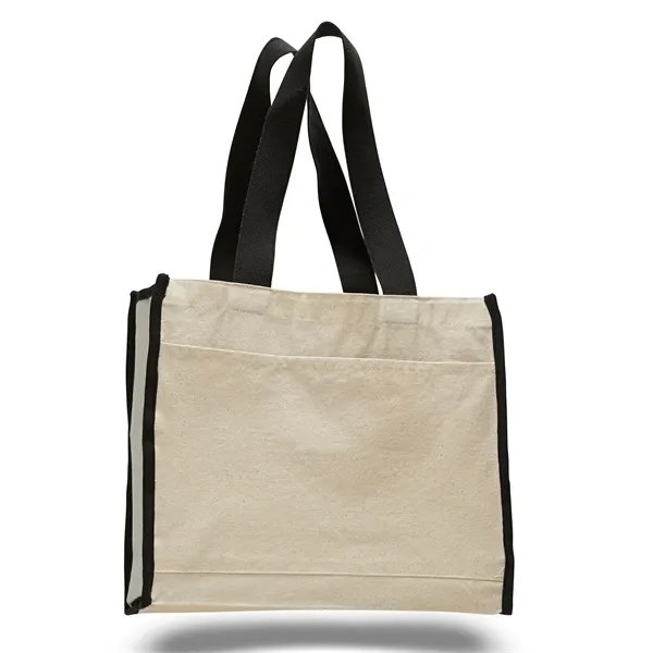 Cotton tote made of 12 oz. cotton canvas with large grommets... from ASI 34046 Allcasion Travelware Co