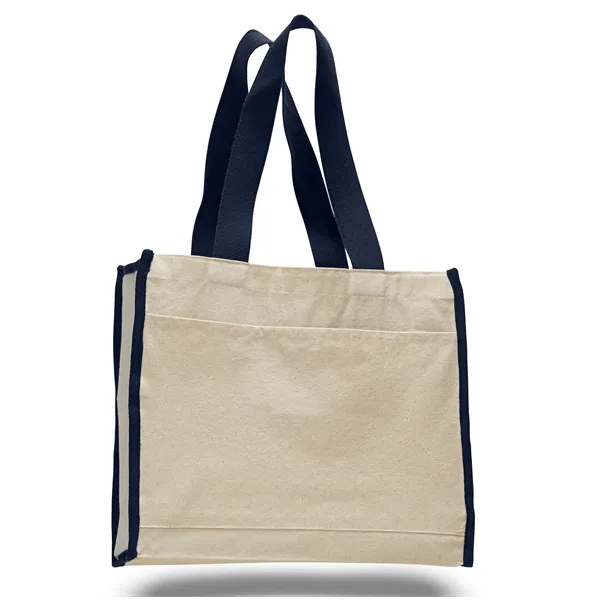 Cotton tote made of 12 oz. cotton canvas with large grommets... from ASI 34046 Allcasion Travelware Co