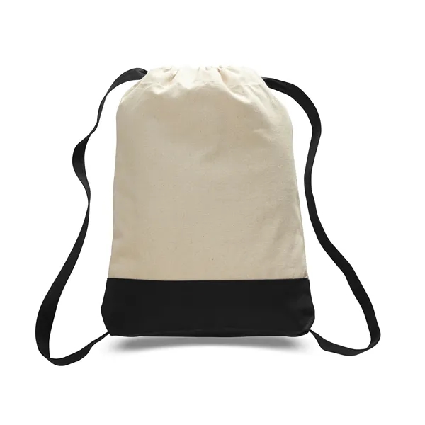 Backpack with zippered front pocket and a drawstring closure.... from ASI 34046 Allcasion Travelware Co