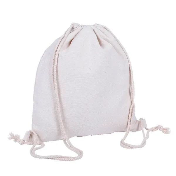17" x 15", 10 oz cotton canvas drawstring backpack plus 1c1p... from ASI 37218 Athena Promo (tm)