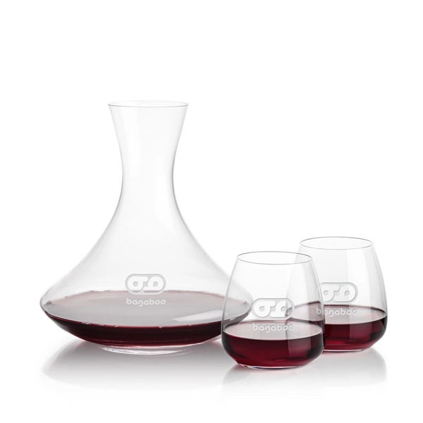 Lead free crystal 48oz. carafe with 2 or 4 wine glasses.... from ASI 84592 St Regis Group