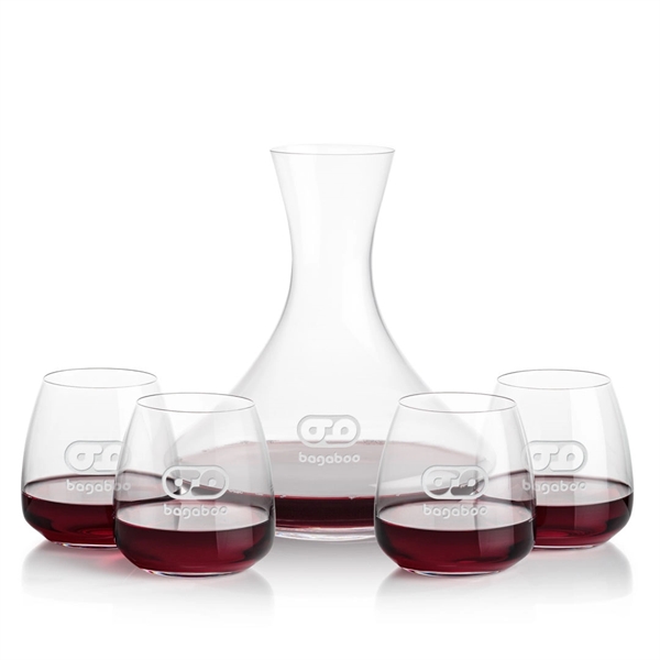 Lead free crystal 48oz. carafe with 2 or 4 wine glasses.... from ASI 84592 St Regis Group
