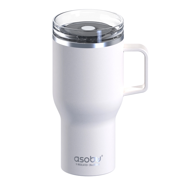 The Perfect TRAVEL MUG - 28 Oz, Ergonomic Handle, 360 Drinking... from ASI 31518 ADNART