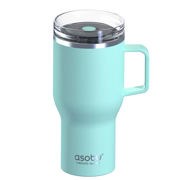 The Perfect TRAVEL MUG - 28 Oz, Ergonomic Handle, 360 Drinking... from ASI 31518 ADNART