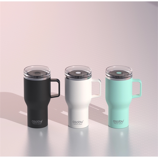 The Perfect TRAVEL MUG - 28 Oz, Ergonomic Handle, 360 Drinking... from ASI 31518 ADNART