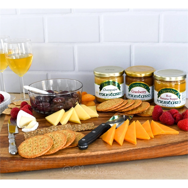 Gourmet Sausage & Cheese Gift Set with Bamboo Cutting Board... from ASI 72657 Active Life Promo / Apres Ski Ingrain