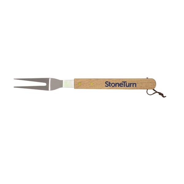13 1/2" BBQ fork with a wooden handle, heavy-duty construction and... from ASI 38120 Ball Pro / Diversified Quality Kitchenware