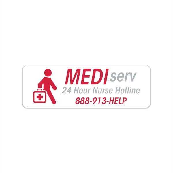 Die cut rectangle roll label.... from ASI 56950 Gill Studios Inc