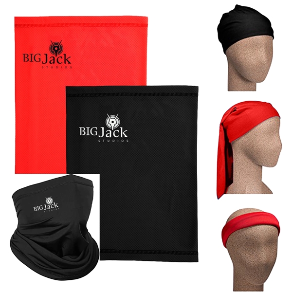 10" x 13" polyester mesh-like microfiber gaiter and facemask with quick-drying... from ASI 57956 Graphco line