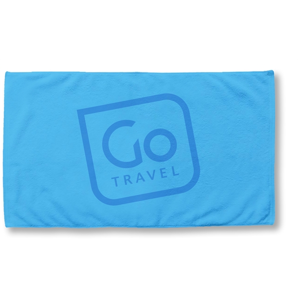 6 lbs/doz 24" x 42" screen printed beach towel... from ASI 73520 Neet Feet / Kanata Towels