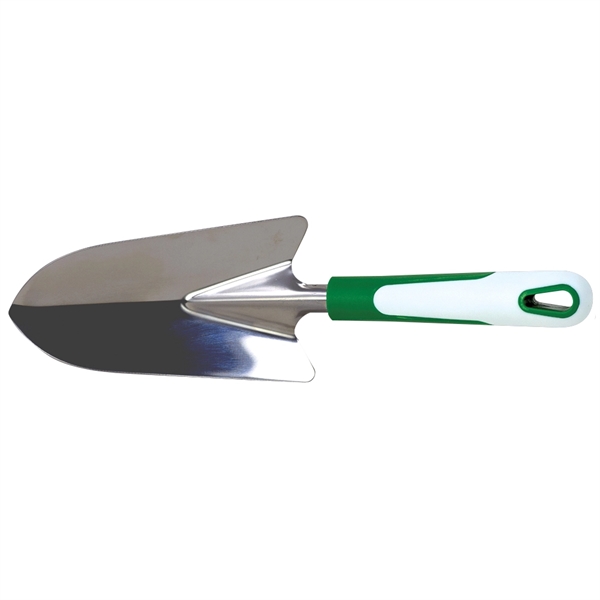13" metal garden shovel with a green and white plastic handle... from ASI 38120 Ball Pro / Diversified Quality Kitchenware