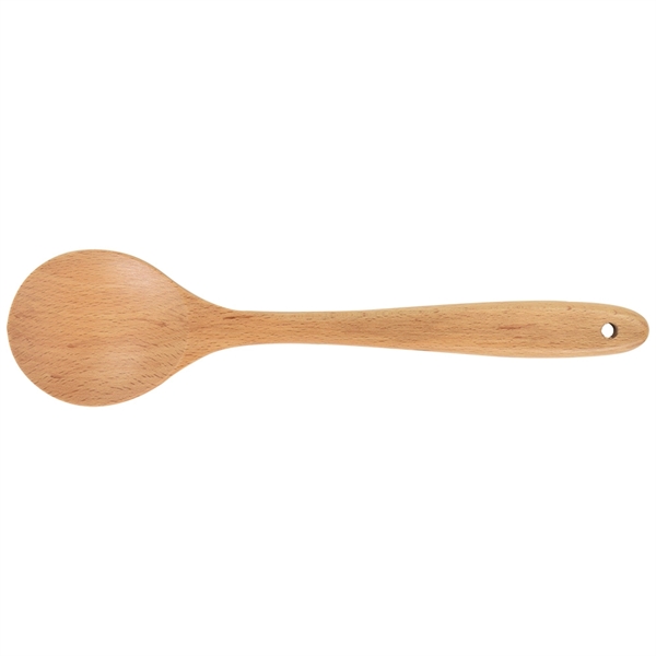 11 3/4" heavy duty beechwood solid spoon... from ASI 38120 Ball Pro / Diversified Quality Kitchenware