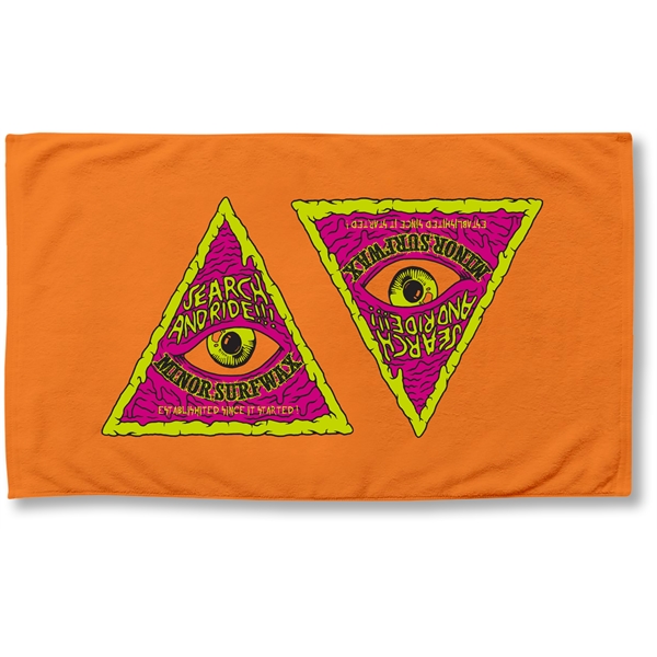 14 lbs/doz 35" x 60" screen printed beach  towel... from ASI 73520 Neet Feet / Kanata Towels